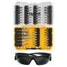 Zestaw bitów udarowych z okularami DeWALT DT70704 1/4'' XR kasetka 47 cz.