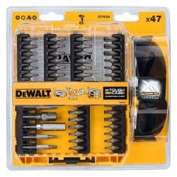 Zestaw bitów udarowych z okularami DeWALT DT70704 1/4'' XR kasetka 47 cz.