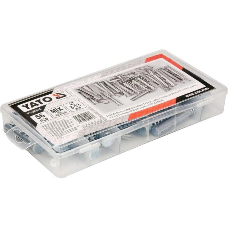 56 sworzni z otworami i zawleczek YATO YT-06874