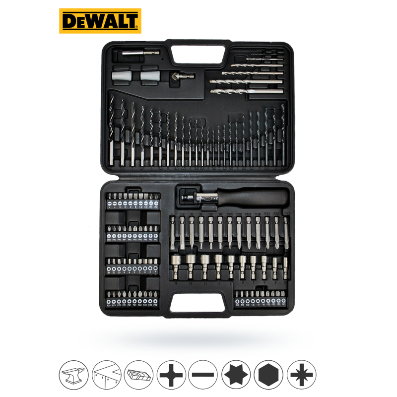 Zestaw 109 bitów wierteł i nasadek DEWALT DT0109
