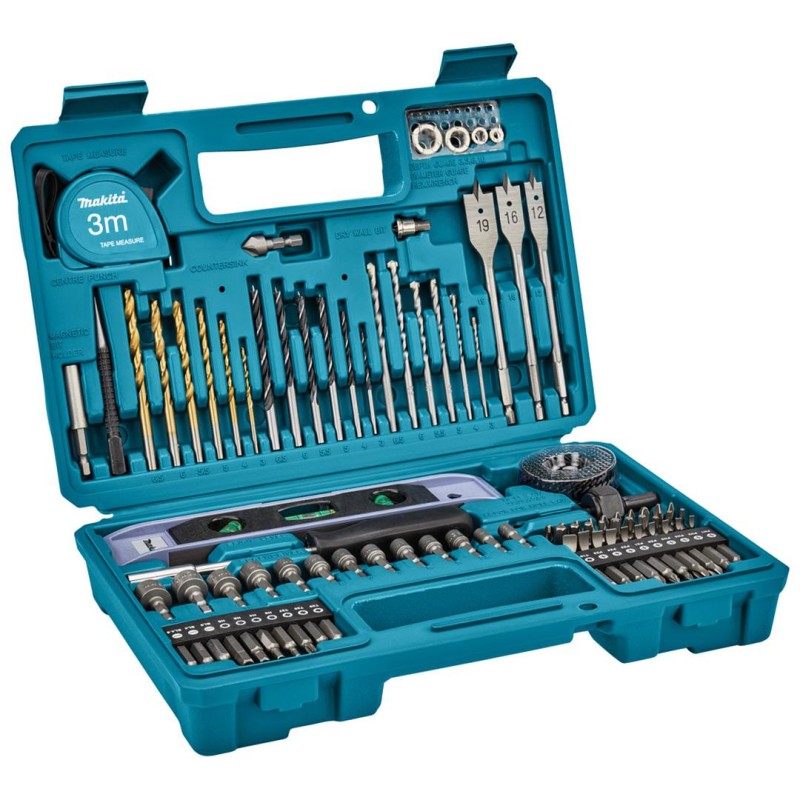 Zestaw bitów wierteł nasadek 102 cz Makita E-10730