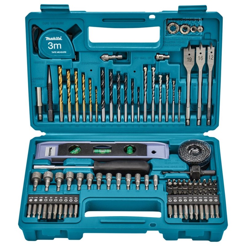 Zestaw bitów wierteł nasadek 102 cz Makita E-10730