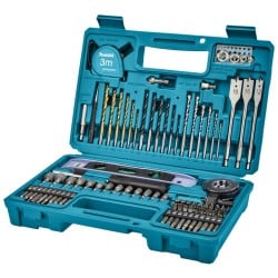 Zestaw bitów wierteł nasadek 102 cz Makita E-10730