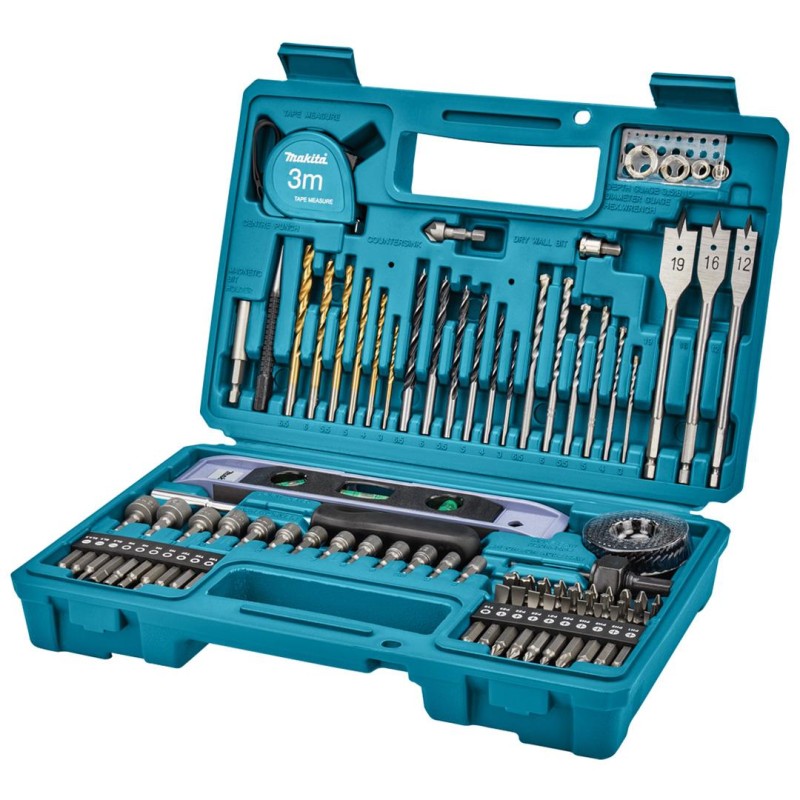 Zestaw bitów wierteł nasadek 102 cz Makita E-10730