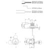 Zamek kasetkowy bębenkowy Lob ZKT21-28-02-A1 fi 27x26mm duży