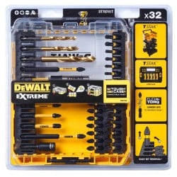 Zestaw bitów i wierteł udarowych DeWALT DT70741T FLEXTORQ TOUGHCASE 32 szt.