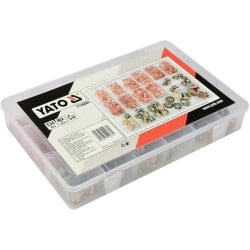 Podkładki i korki do misek 534 szt YATO YT-06864