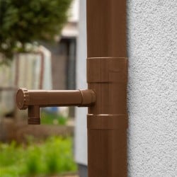 Zbieracz wody deszczowej z zaworem Bradas IBCLZ1-090BR 90mm brąz
