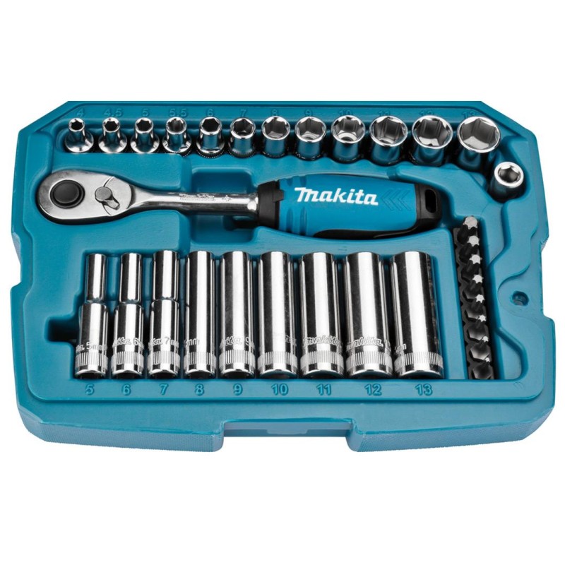 Zestaw bitów i nasadek 1/4' 34 ele. Makita B-65567