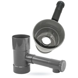 Zbieracz / łapacz wody deszczowej z zaworem 80mm
