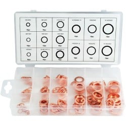 Zestaw 150 podkładek miedzianych SILVER S10543
