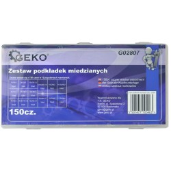 Zestaw 150 podkładek miedzianych MIX GEKO G02807
