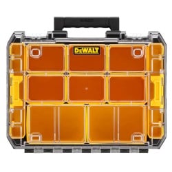 Mobilny zestaw skrzyń na kółkach DeWALT DWST83412-1: 4 walizki STAK SYSTEM oraz platforma na kółkach