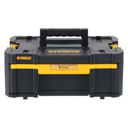 Mobilny zestaw skrzyń na kółkach DeWALT DWST83412-1: 4 walizki STAK SYSTEM oraz platforma na kółkach