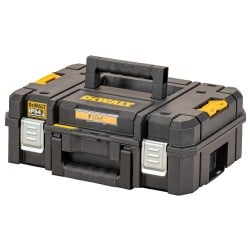 Mobilny zestaw skrzyń na kółkach DeWALT DWST83412-1: 4 walizki STAK SYSTEM oraz platforma na kółkach