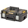 Mobilny zestaw skrzyń na kółkach DeWALT DWST83412-1: 4 walizki STAK SYSTEM oraz platforma na kółkach
