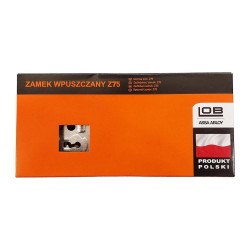 Zamek wpuszczany zastawkowy 72/50 mm LOB Z75 Z75Z-25-01 2 klucze ocynk żółty