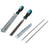 Zestaw pilników do ostrzenia łańcucha 4mm Makita