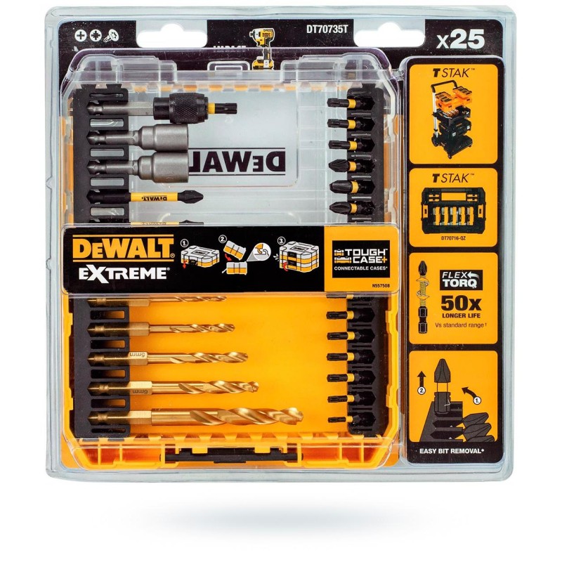 Zestaw bitów DeWALT DT70735T 25 części