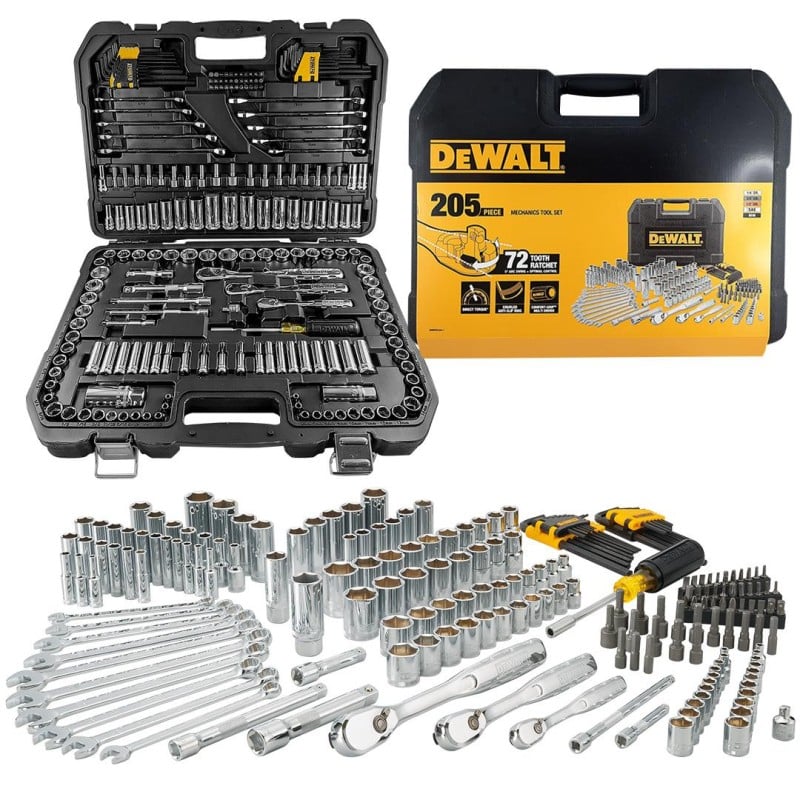 Zestaw kluczy nasadowych 205 el DeWALT DWMT81534-1