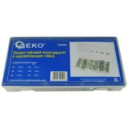 Zestaw 146 nakrętek samokontrujących GEKO G02806