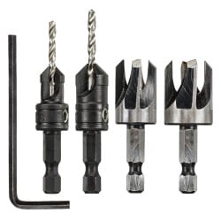 Zestaw nawiertaków do drewna DeWALT DT7620-QZ do ukrytych połączeń 4 cz.