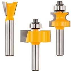 Zestaw 22 frezów do frezarki 8mm DeWALT DT90017