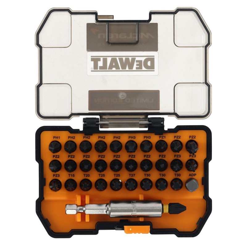 Zestaw bitów udarowych DeWALT DT70901T-QZ McLAREN FLEXTORQ 32cz. kasetka