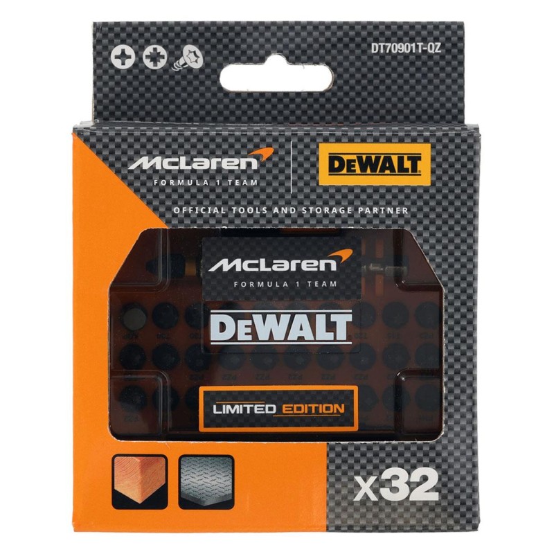 Zestaw bitów udarowych DeWALT DT70901T-QZ McLAREN FLEXTORQ 32cz. kasetka