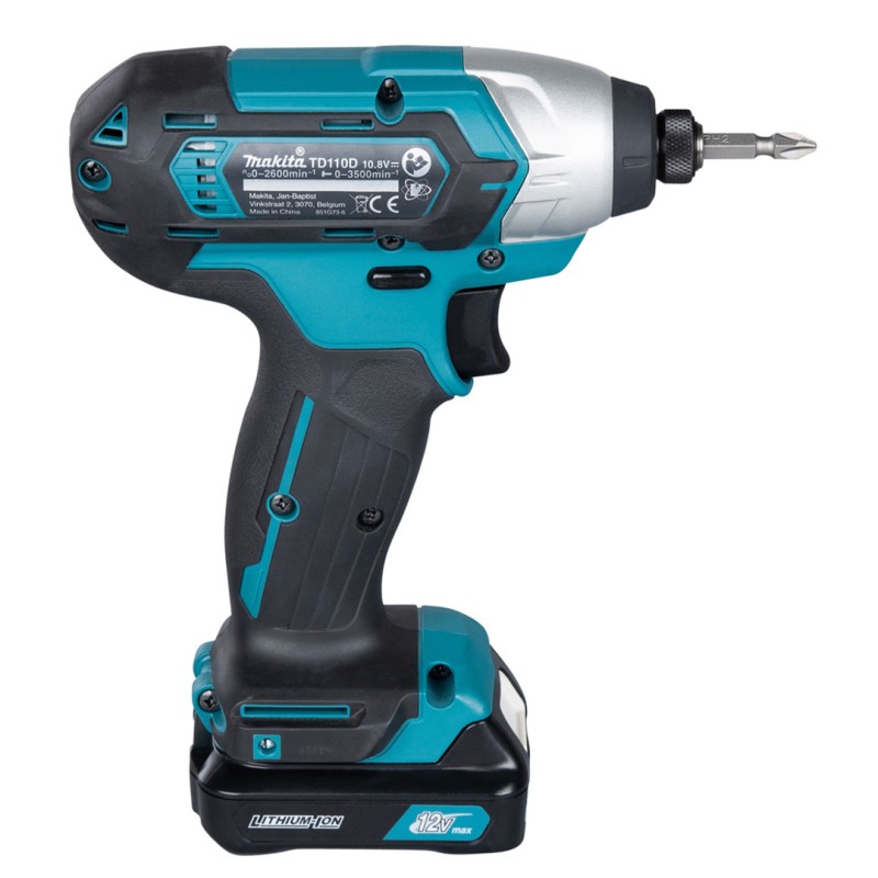 Akumulatorowa zakrętarka udarowa Makita TD110DSAE 12V max CXT 1/4" 110 Nm walizka