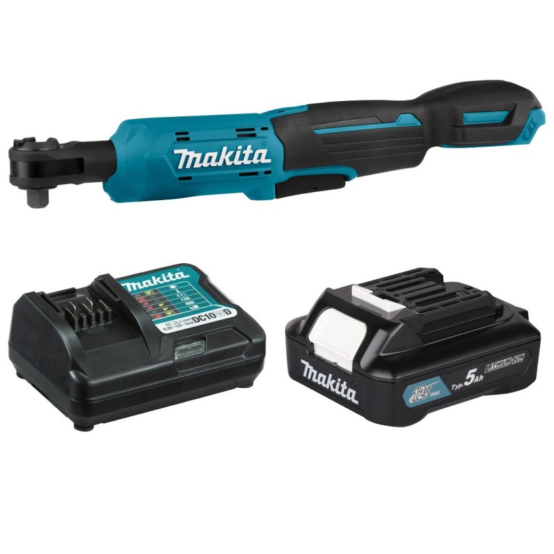 Klucz zapadkowy / grzechotka Makita WR100D Li-Ion CXT 10,8V / 12V 1x5Ah 47,5 Nm 1/4'' / 3/8''