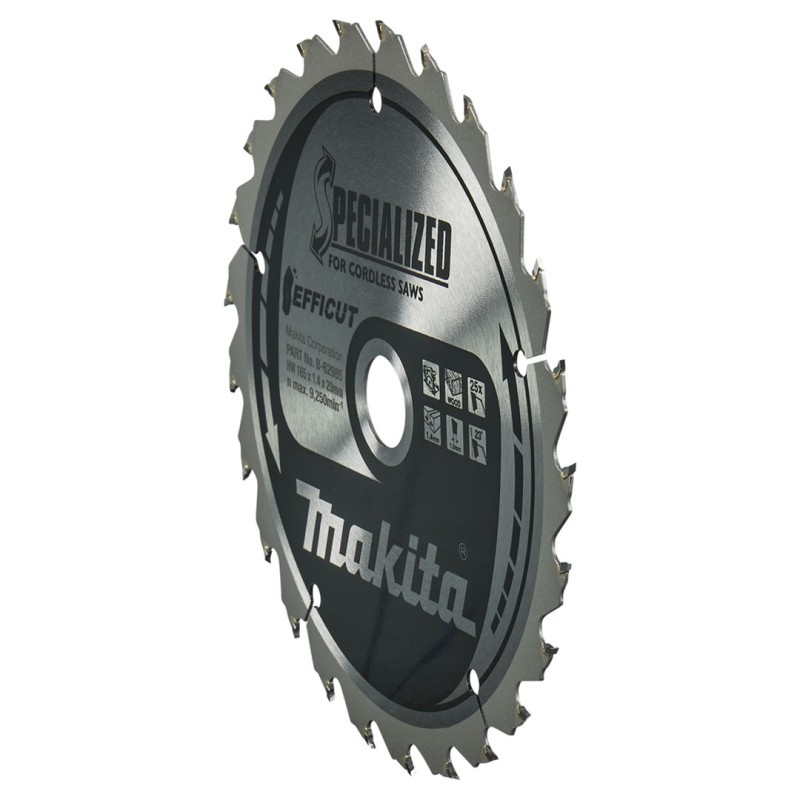 Piła tarczowa do drewna Makita B-62985 SPECIALIZED z widią EFFICUT 165x20x1,4mm 25T