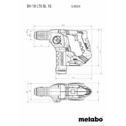Akumulatorowa młotowiertarka Metabo BH 18 LTX BL 16 600324500 18V SDS+ 2x4Ah walizka