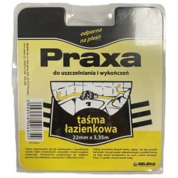 Silikonowa taśma uszczelniająca łazienkowa PRAXA 10003454 22mmx3,35 m biała