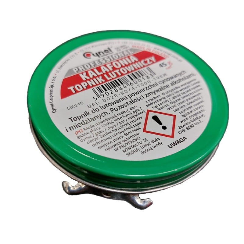 Kalafonia CYNEL 45g | Topnik lutowniczy bursztynowy do elektroniki