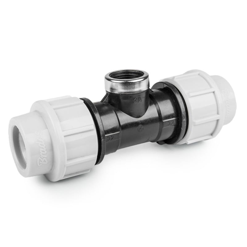 Trójnik do rur PE PE-GW-PE 20x3/4’’x25mm Bradas DSRA16T20F34
