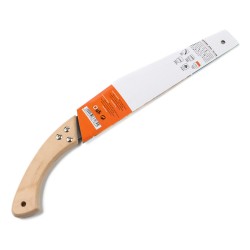 Piła ogrodowa ręczna POLAX 350 mm 7TPI zakrzywione ostrze drewniany uchwyt