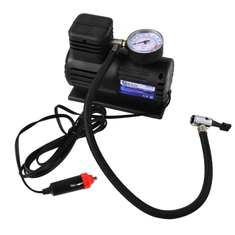 Kompresor samochodowy GEKO G01115 12V 2MPa 3m + 3 Końcówki