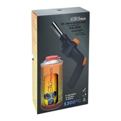 Palnik gazowy ELICO Tech 500403 na naboje z PIEZO śrubowy 1300°C + gaz 300ml