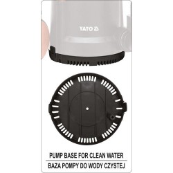 Pompa zatapialna Yato YT-85333 900W 18000 l/h 8,9 m 3w1 IPX8 pływak