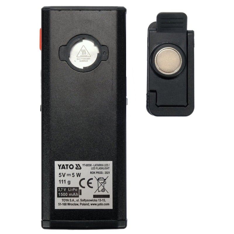 Latarka robocza Yato YT-08556 500lm Li-Po 1500mAh Powerbank