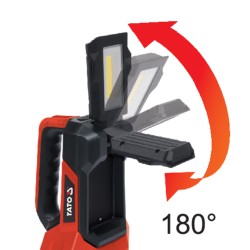 Szperacz, latarka 2w1 Yato YT-08548 1000lm COB + POWER LED 8000mAh IP54