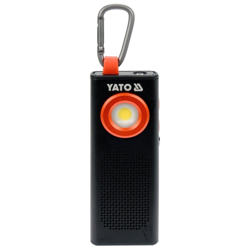 Latarka Yato YT-08557 500lm 3w1 Głośnik BT Powerbank IP54 2000mAh