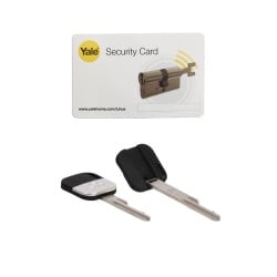 Wkładka regulowana do zamka Yale LINUS Smart Lock ATEST 2klucze nikiel satynowy