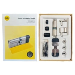 Wkładka regulowana do zamka Yale LINUS Smart Lock ATEST 2klucze nikiel satynowy