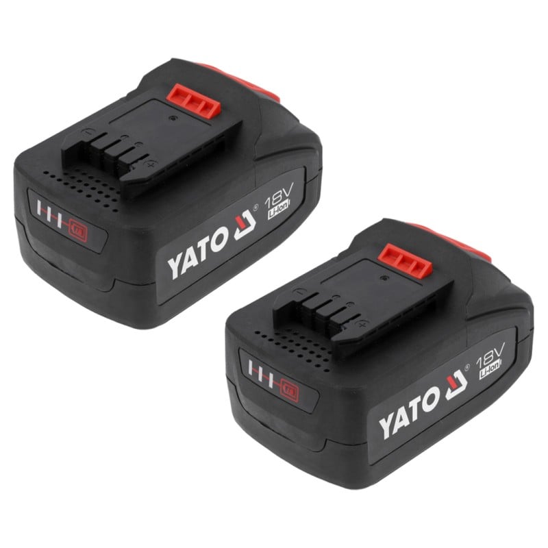 Akumulatorowa szlifierka kątowa YATO YT-828252 18V 125 mm BL M14 2x4Ah+ładowarka