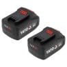 Akumulatorowa szlifierka kątowa YATO YT-828252 18V 125 mm BL M14 2x4Ah+ładowarka
