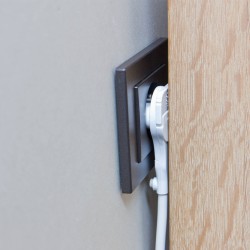 Wtyczka kątowa płaska PLASTROL W-97649 WT-11P skręcana biała