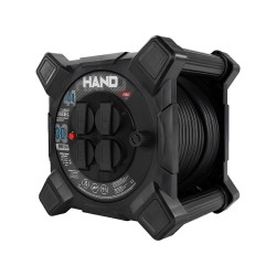 Przedłużacz bębnowy kwadratowy PLASTROL W-00867 HAND 30m IP44 4gniazda 3x2,5mm czarny