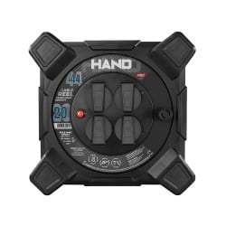 Przedłużacz bębnowy kwadratowy PLASTROL W-00861 HAND 20m IP44 4gniazda 3x1,5mm czarny